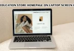 apple education store homepage on laptop screen in india